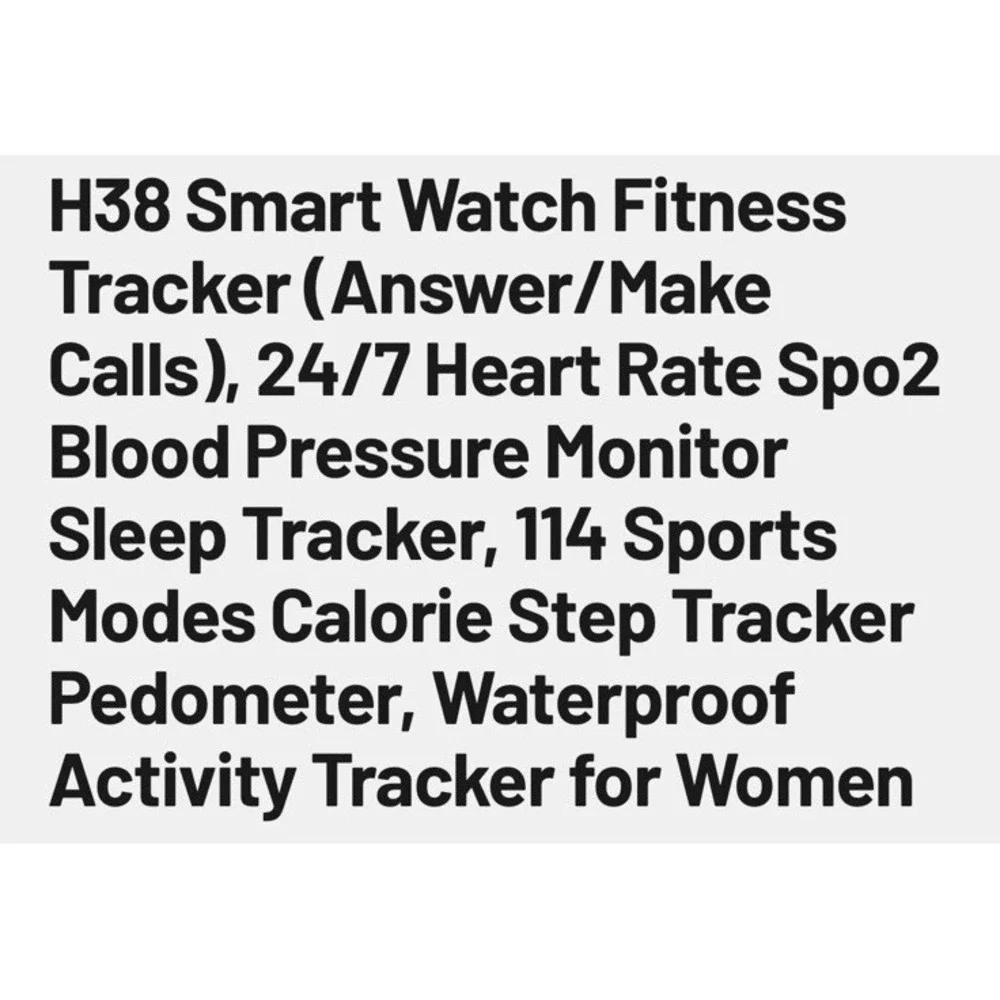 (13)Sougie Smart Watch H38 Black Open Box New Compatible Android & Apple Openbox